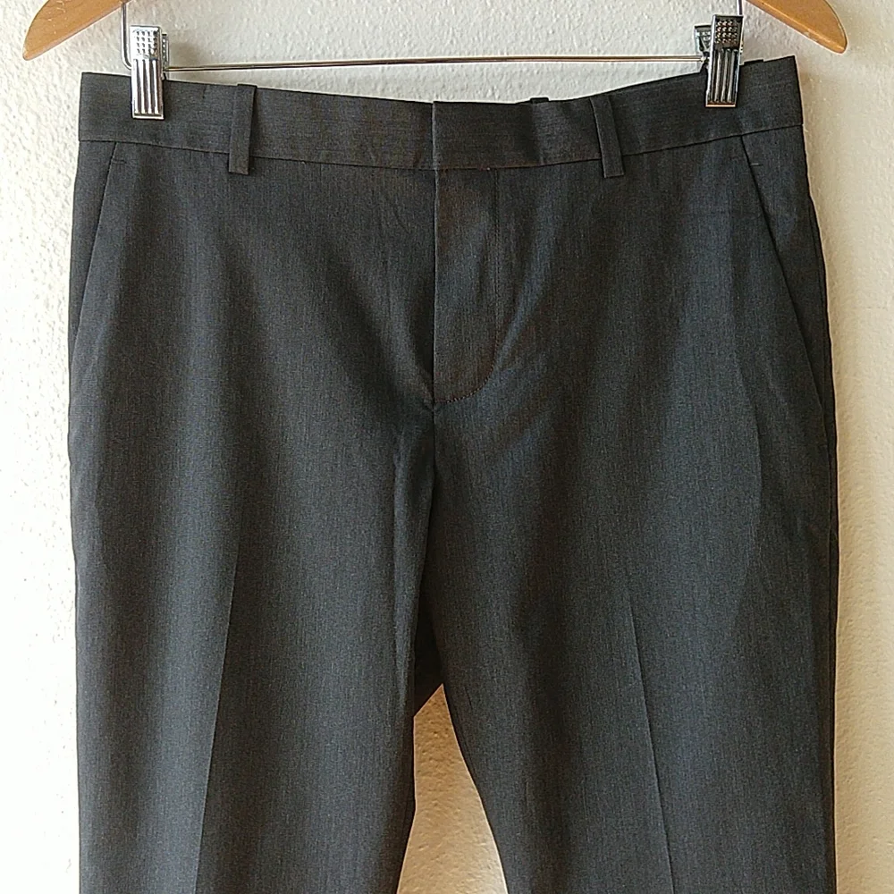 Dark Gray Slim Dress Pants Perry Ellis Portfolio 30 x 32 - Picture 2 of 8
